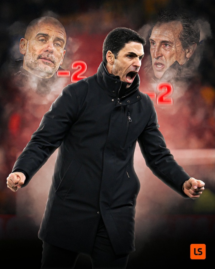 枪手未赛手握5分优势!曼城、维拉先赛均战平,阿森纳将战红军