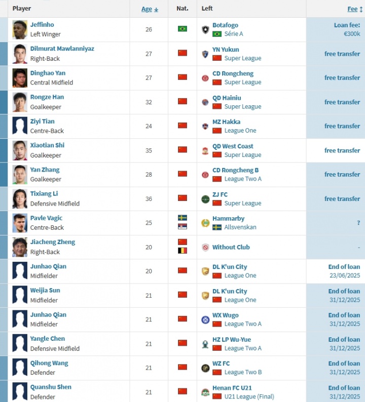 【体育资讯】大手笔！德转显示：铁人签下热菲尼奥、瓦吉奇、严鼎皓等6人(图2)