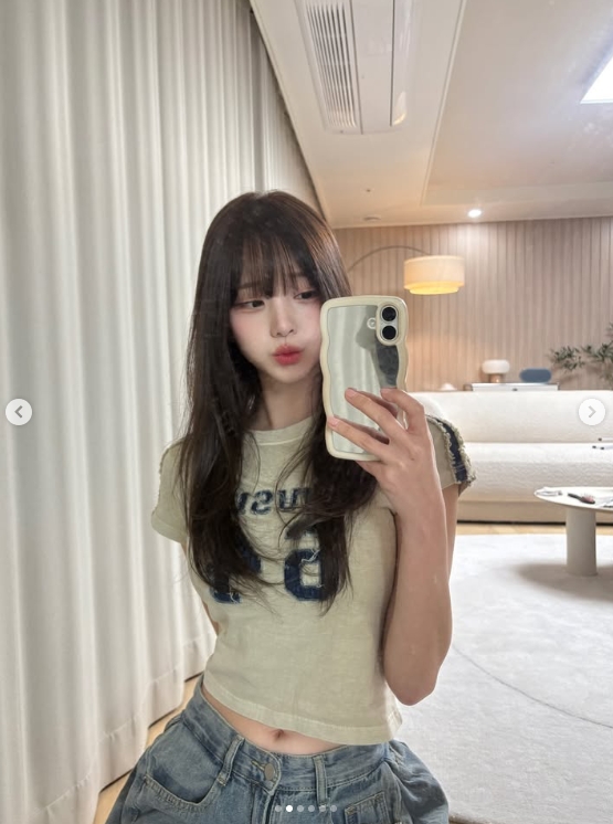 【球盟会】韩版《完蛋美女》演员mj晒照：日常装扮也很甜捏❥(^_-)