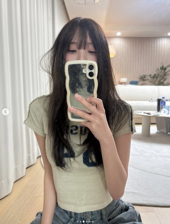 【球盟会】韩版《完蛋美女》演员mj晒照：日常装扮也很甜捏❥(^_-)