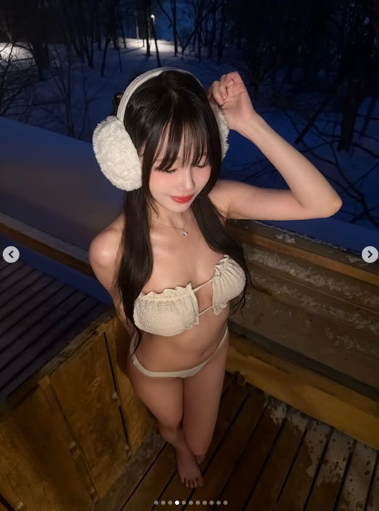 这个我是真喜欢!🤤DK美女粉丝晒照:听说泳装跟温泉更配哦!