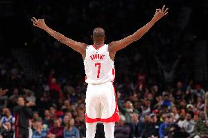 杜兰特31分带队轻取老鹰 老鹰坠落不敌火箭