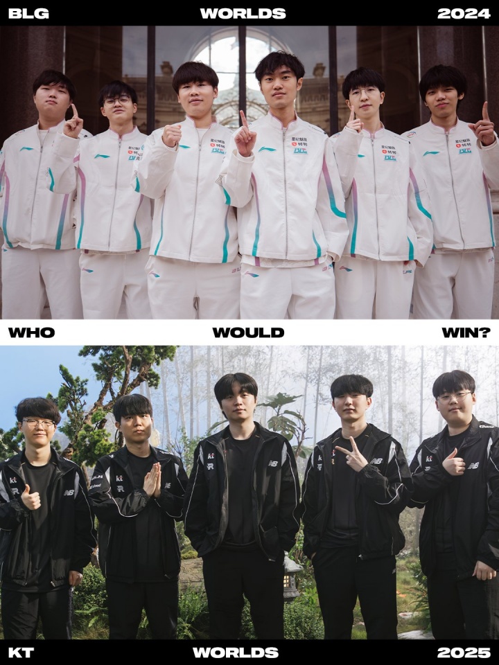 【球盟会】LOL官推提问：近两年的S赛亚军，2024BLG和2025KT谁更胜一筹❓