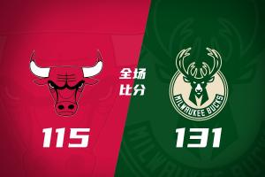 雄鹿大胜公牛，结束五连败