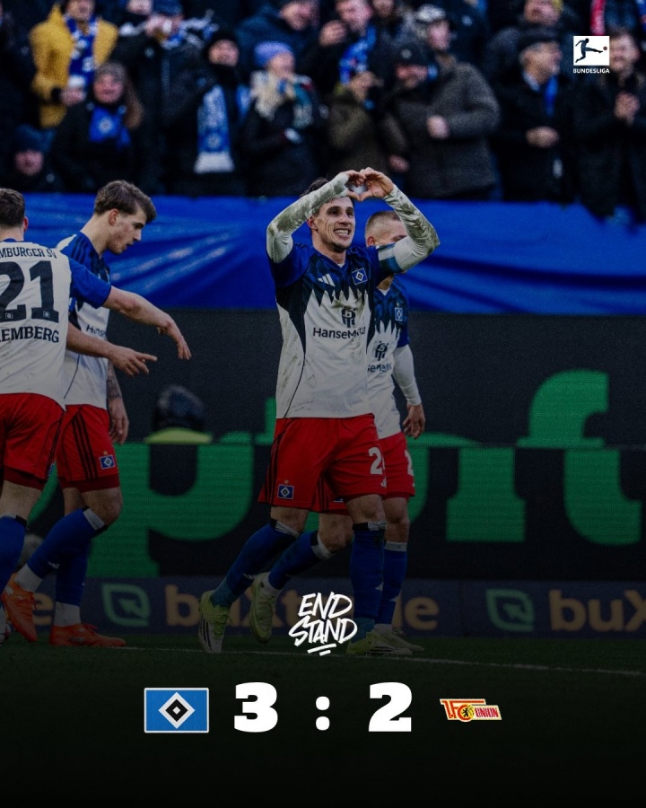 【拜仁慕尼黑】原谅德甲！汉堡5轮不败豪取9分+期间平拜仁，冲到第9距降级区6分(图1)