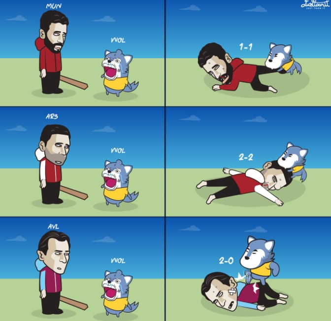 【足球】今日趣图：今天请别叫我神秘内切男，我是狼队MVP、右后卫加克波(图11)