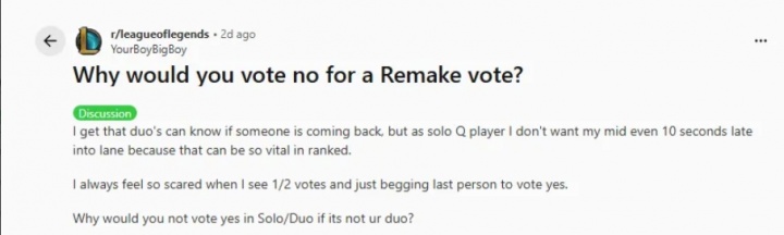 Reddit热议为什么有人会在重开时点否：重点不是重开为什么还需要投票？【球盟会】