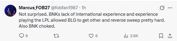 【蜗牛电竞】外网热议BLG 3-2 BFX:实际上5:0 BFX 就只是逗逗你的BFX