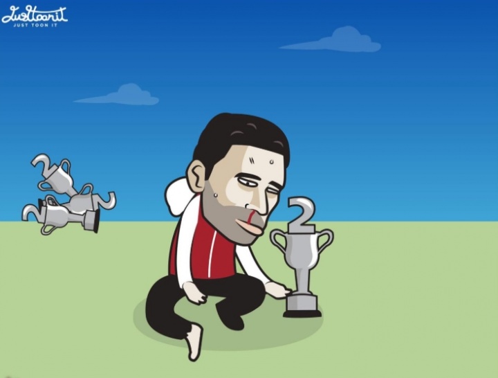 【体育资讯】今日趣图：阿森纳0冠王进度完成25%，塔子看了眼赛程要后背发凉了(图2)