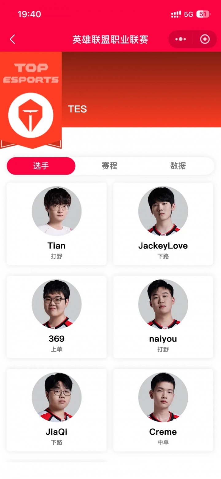 官方实锤!LPL官网中TES阵容新增Tian!