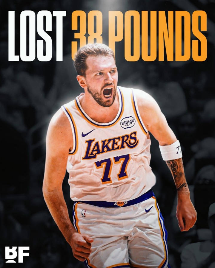 赛季期间东契奇再减重7磅备战季后赛！上季结束后合计减重38磅！