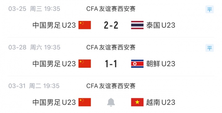 [球迷报道]五线出击！国足1胜1负 U23两连平今晚战越南 U19胜袋鼠后今晚再战(图3)