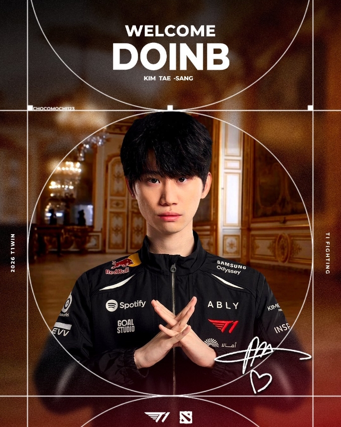 😂官方:Doinb正式加入T1 DOTA2分部!