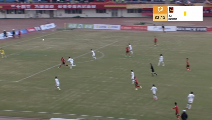 [有道理嘛?]中甲惊现容嬷嬷？今日苏州东吴比赛，转播字幕显示容嬷嬷染黄(图1)