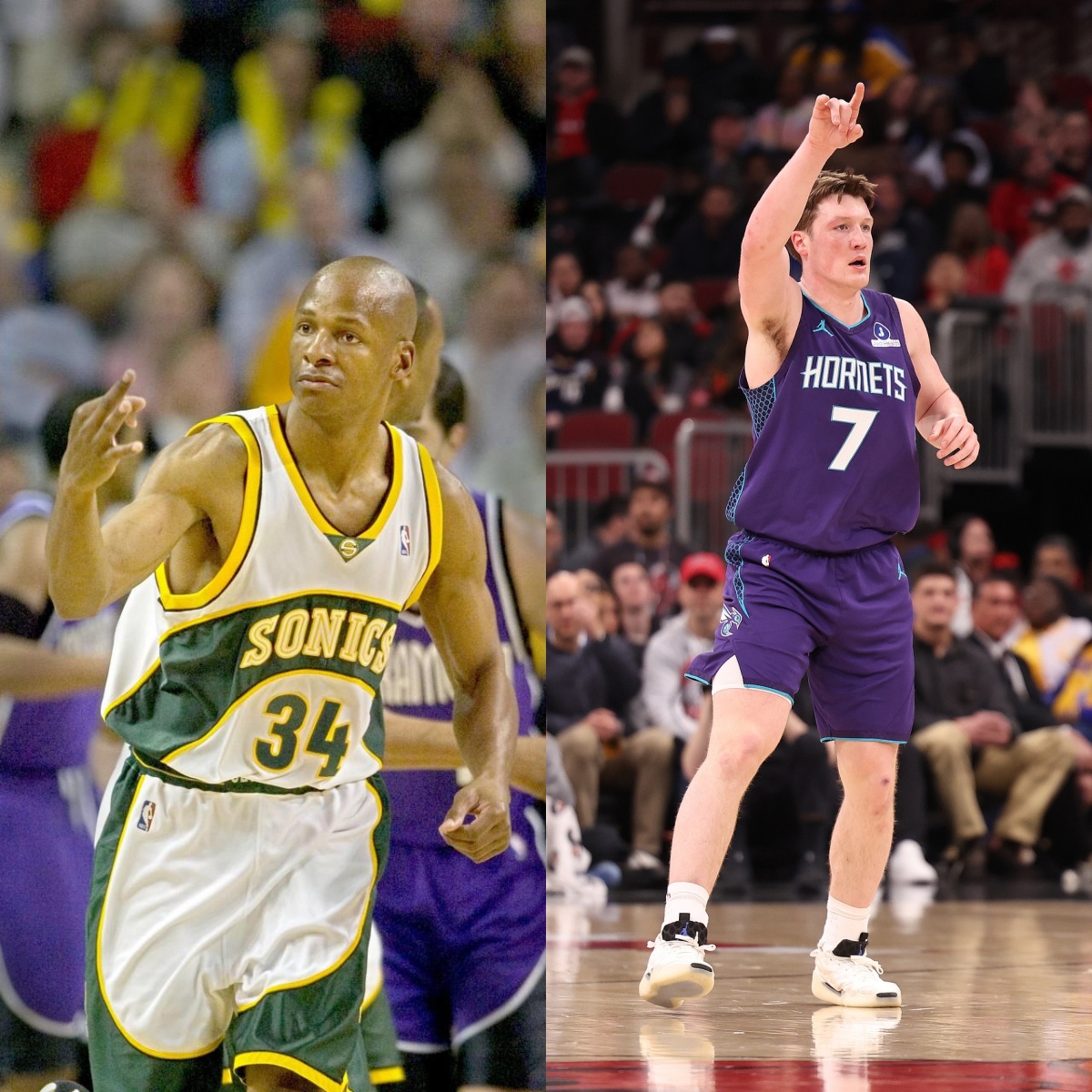  现象级~克尼佩尔新秀季已进270记三分 雷·阿伦生涯单季最多269记