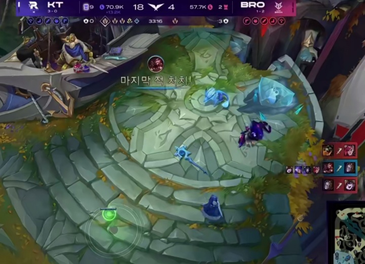 纯在虐！BRO两局4个人头  KT人头比35-4玩弄BRO