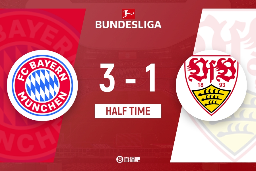 冠军在望！拜仁暂3-1领先斯图加特 杰克逊破门阿方索·戴维斯建功