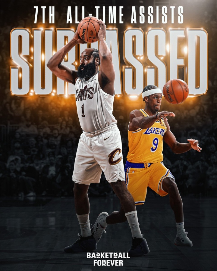 【最新消息】里程碑！哈登季后赛生涯总助攻数超越隆多 升至NBA历史第7位✌️！(图2)