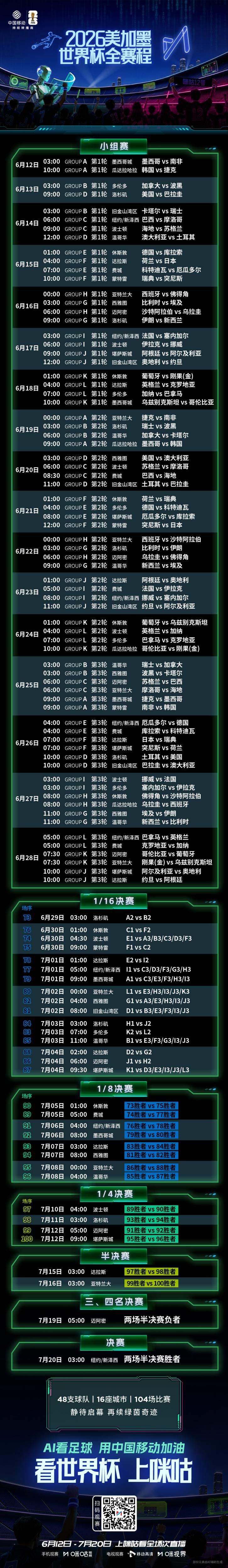 【球迷看点】世界杯重磅来袭，咪咕第三次直播世界杯 ！(图1)