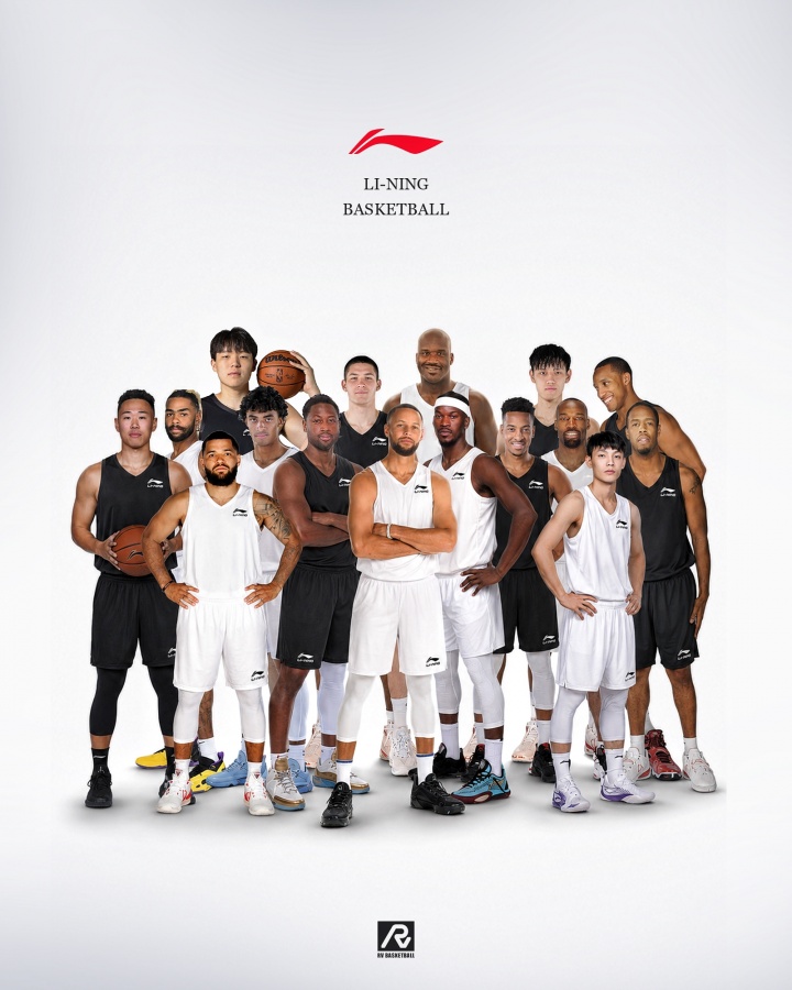 有多少你熟悉的面孔？韦德&库里领衔 李宁签约NBA/CBA球员一览