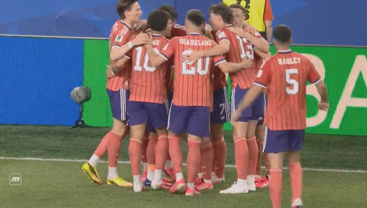 不越位！麦金补射变线破门，苏格兰1-0领先海地！