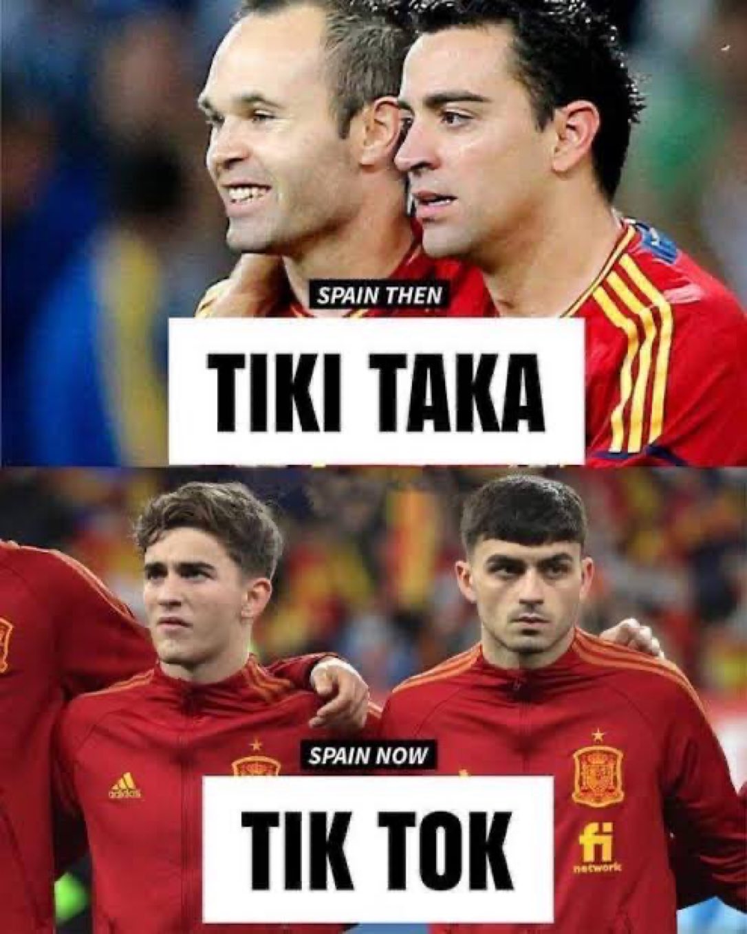 [有趣体育]今日趣图：西班牙不踢TIKI TAKA 改踢TIK TOK了(图7)