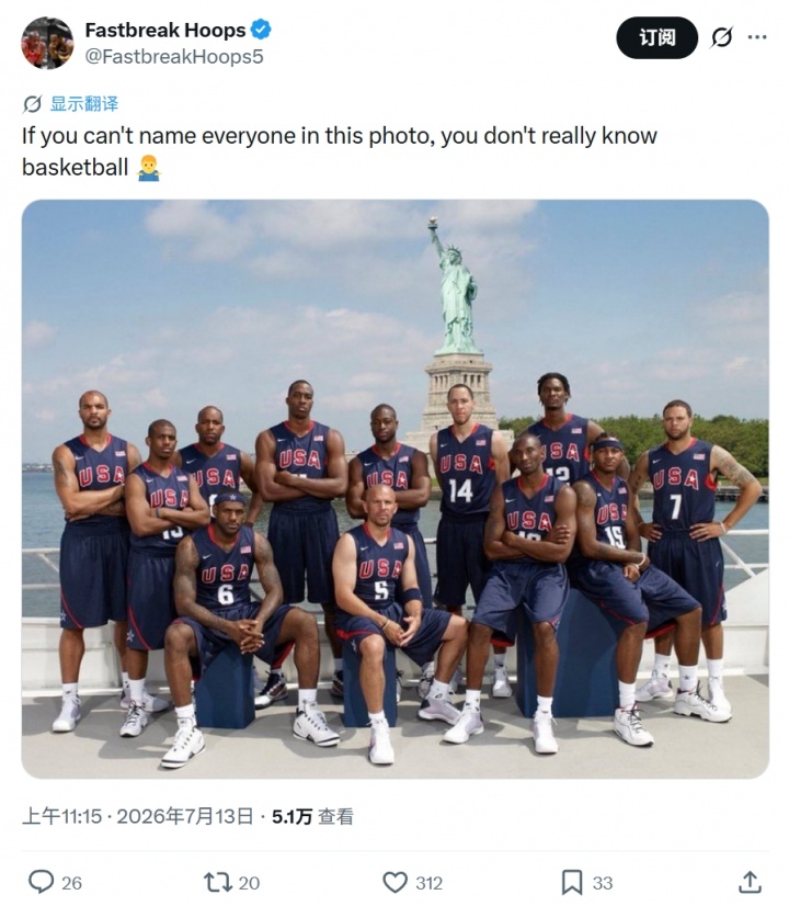 美媒：如果这张图里球星的名字你叫不出来 你就不算懂球