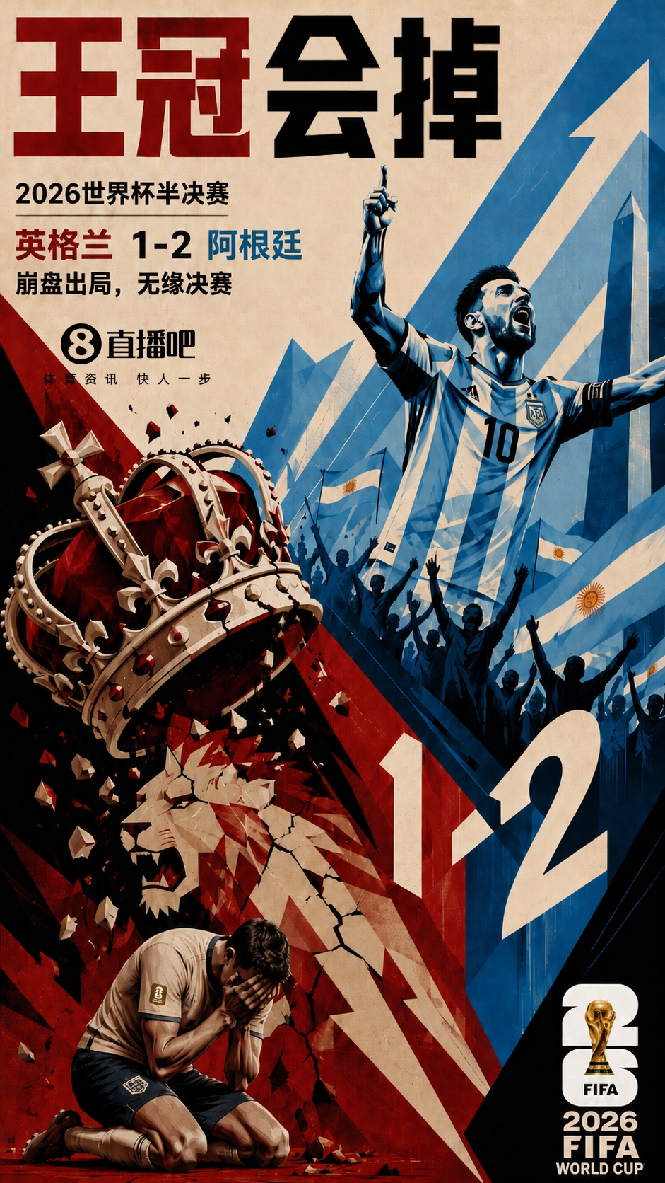 赵宇专栏：英格兰的一手好牌，还是输给了阿根廷的一张王牌