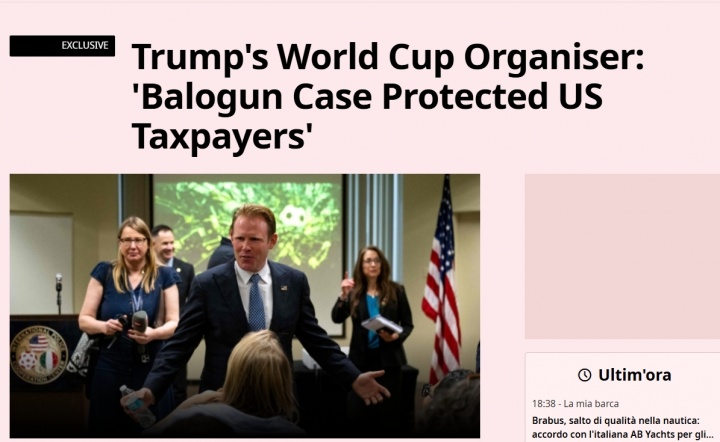 白宫官员:世界杯唯一遗憾是意大利没来;为伊朗球员抱怨感到遗憾