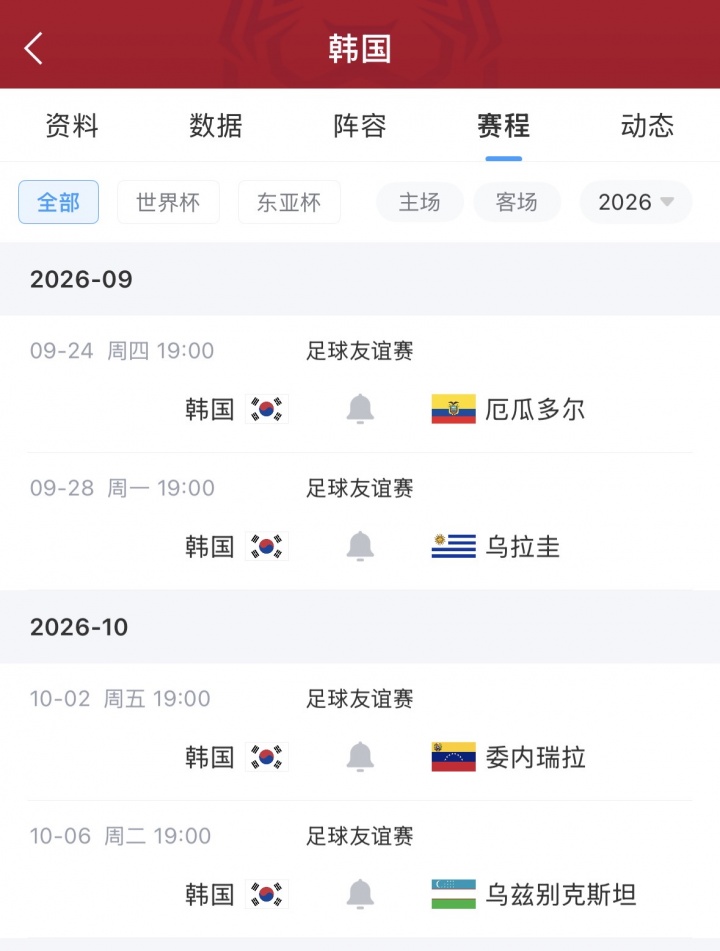 【本地速递】将战乌拉圭等队！韩国队友谊赛名单：孙兴慜、金玟哉、李刚仁在列(图2)