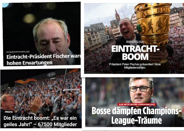 德甲今日头版:拜仁求购奥多伊失败 法兰会员人