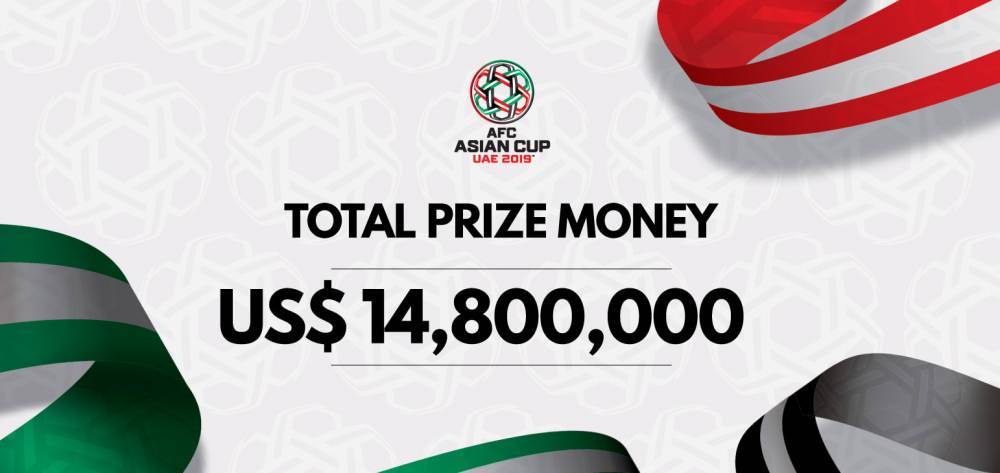 亚洲杯奖金：卡塔尔500万美元、日本300万美元