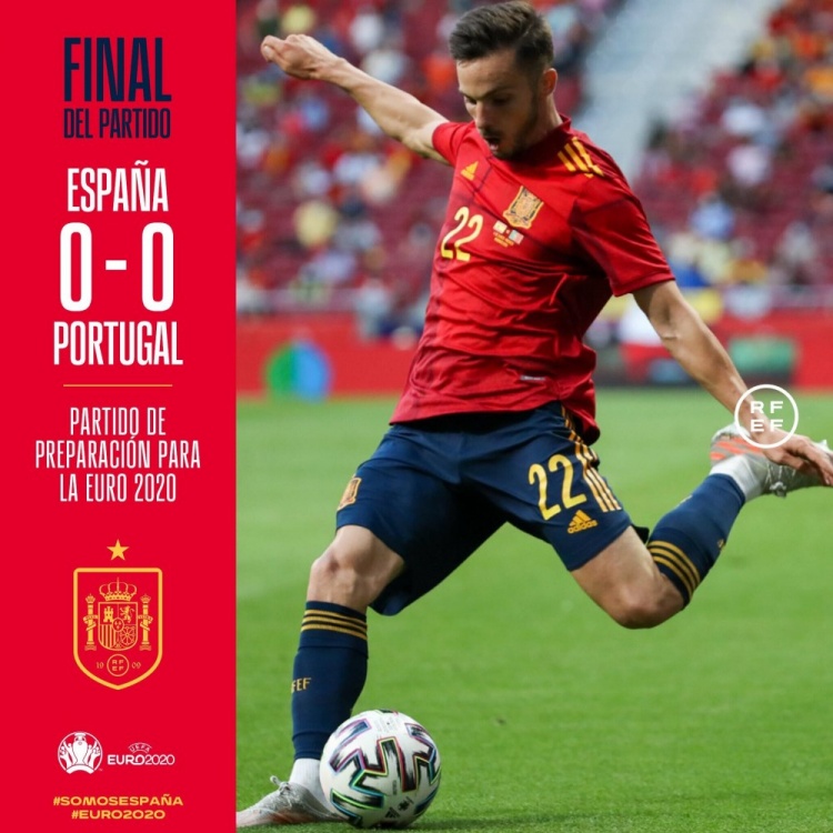 友谊赛-莫拉塔单刀中框+屡失良机 西班牙0-0战平葡萄牙