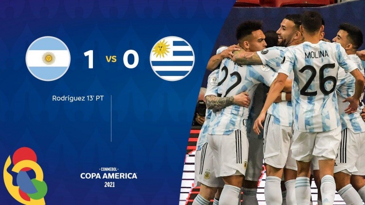 美洲杯-梅西助攻罗德里格斯破门 阿根廷1-0乌拉圭迎首胜