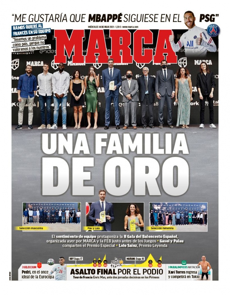 西甲今日头版：梅西距离留在巴萨更近了 安切洛蒂面临多项课题