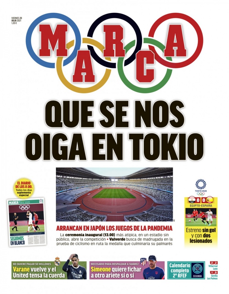 西甲今日头版：德佩亮相巴萨实现梦想 西蒙尼希望签下一名前锋