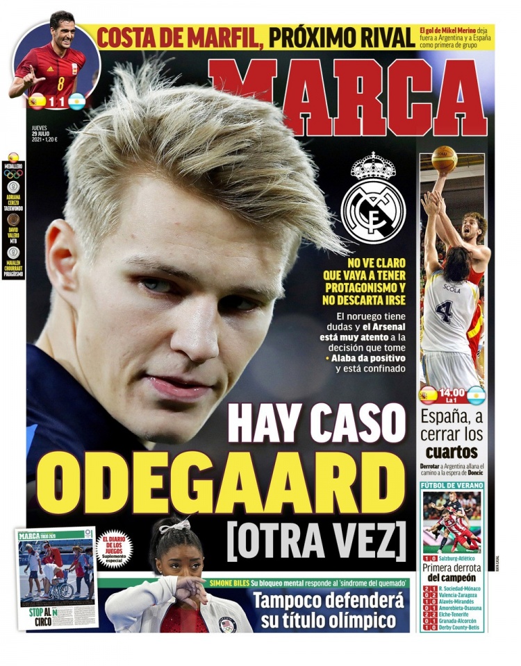 西甲今日头版:梅西归来准备签约 厄德高前途不明可能再次离队