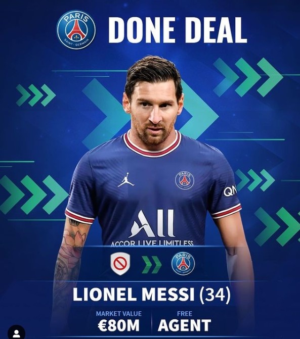 梅西德转身价一览：全球第16位，巴黎队内和右边锋位置均是第3高