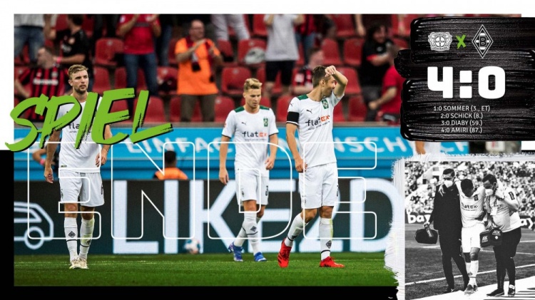 索默开场被动乌龙送礼,门兴客场0-4惨败勒沃库森