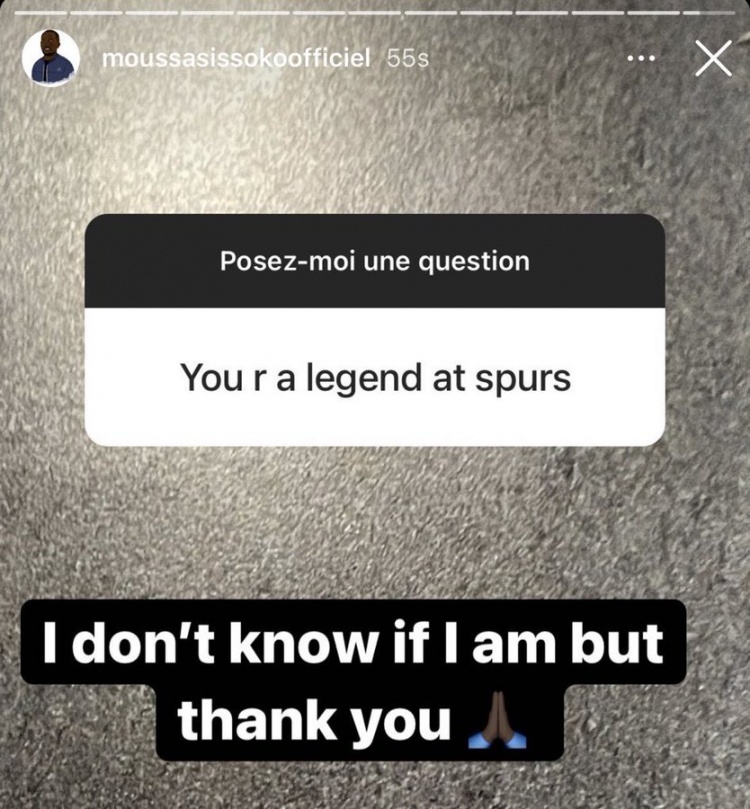 被球迷称为热刺传奇，西索科回应：我不知道自己是不是，但谢谢你