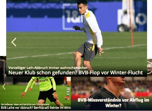 德甲今日头版:多特关注多名前锋 拜仁想在冬窗就签阿德耶米