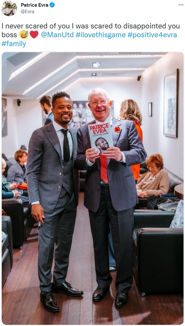 埃弗拉晒弗格森合照:我从不害怕您,只会害怕让您失望