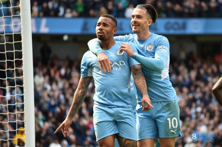 半场-热苏斯两射一传罗德里世界波 曼城3-1沃特福德