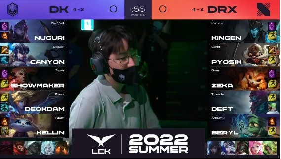 ?LCK夏季赛:Canyon虚空女王首秀毫无作为,DK 0-1 DRX