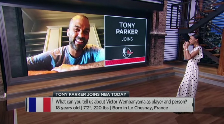 你能防住文班亚马吗？帕克：可能需要一点点邓肯的帮助