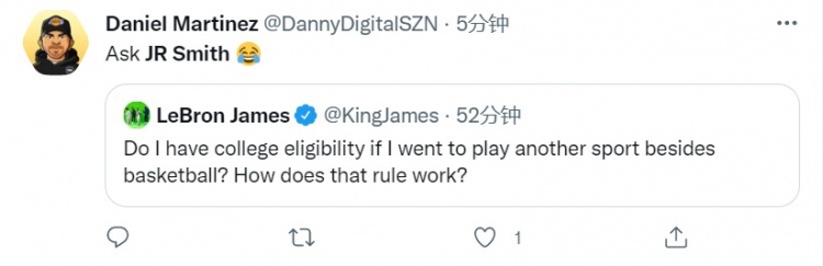 ?网友建议詹姆斯向前队友JR请教职业建议 后者登上推特热搜