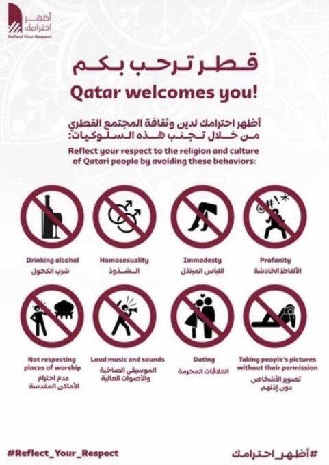 世界杯女游客建议戴面纱、穿衣不能露肩和膝盖？卡塔尔官方辟谣