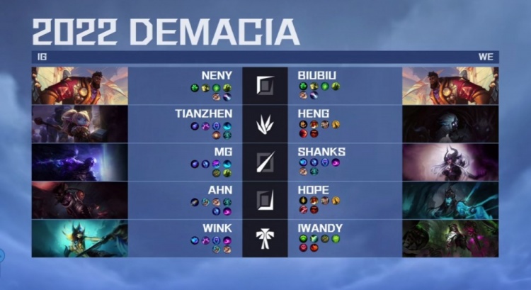 ?2022德玛西亚杯:Tianzhen波比锤锤到肉 iG翻中翻偷家拿下首局