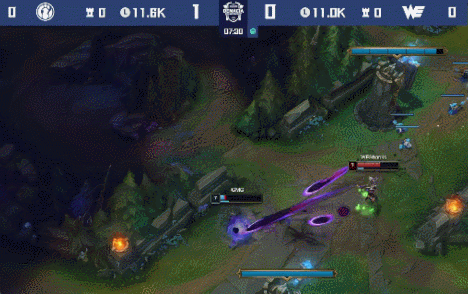 ?2022德玛西亚杯:Tianzhen波比锤锤到肉 iG翻中翻偷家拿下首局