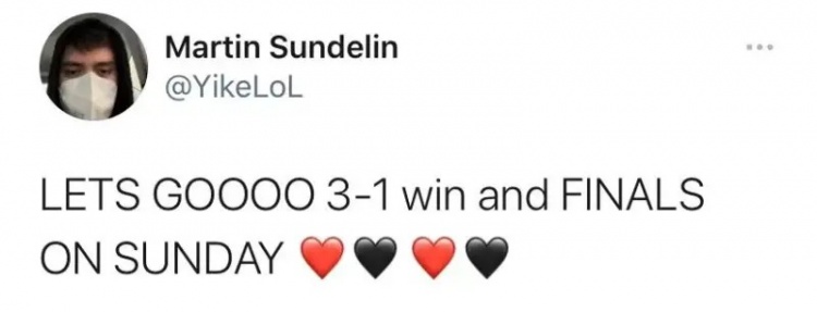 前G2现TH打野Jankos更推：让我们把冬季赛冠军奖杯颁给G2